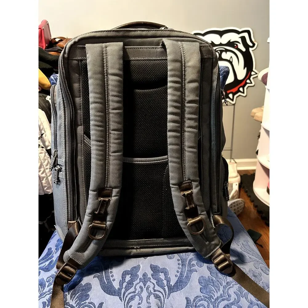Tumi Alpha Bravo Backpack Grey Brown